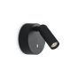 Απλίκα BEAN AP ROUND RECHARGEABLE NICKEL Ideal Lux 364810
