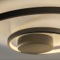 Φωτιστικό Οροφής OZ PL D080 ON-OFF Μαύρο 3000K Ideal Lux 365053