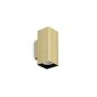 Απλίκα LOOK AP2 SQUARE D60 H150 Ορείχαλκος Ideal Lux 370293