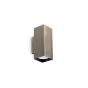 Απλίκα LOOK AP2 SQUARE D60 H150 Ορείχαλκος Ideal Lux 370293