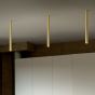 Φωτιστικό Οροφής LOOK LED PL1 ROUND D30 H200 ON-OFF Ορείχαλκος 3000K Ideal Lux 370842