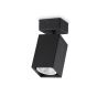 Απλίκα DYNAMITE AP1 SQUARE Μαύρο Ideal Lux 371191