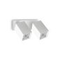 Απλίκα DYNAMITE AP2 SQUARE Ορείχαλκος Ideal Lux 371245