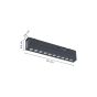 Φωτιστικό LED 20W 3CCT για Ultra-Thin μαγνητική ράγα σε λευκή απόχρωση D:45X2,6X4,8cm TMU0160-WH
