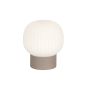 Επιτραπέζιο Λαμπατέρ Μονόφωτο 154xH17cm Led 6w 3000K 720lm Sand Brown-Οπάλ Γυαλί Sun Light VINO-1T