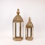 S/2 ΦΑΝΑΡΙΑ ΜΕΤΑΛΛΟ ΜΠΡΟΝΖΕ 23x20x64cm/ 17x15x48cm Eurolamp 819-00885