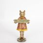 ΓΑΤΑ ΠΟΛΥΡΕΖΙΝ ΚΟΚΚΙΝΟ ΦΟΥΣΤΑΝΙ 14.5x14.5x27cm Eurolamp 752-26021