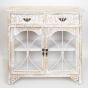 ΜΠΟΥΦΕΣ ΞΥΛΙΝΟΣ ΑΝΤΙΚΕ ΛΕΥΚΟΣ 79.5x31.5x78cm Eurolamp 750-25018
