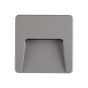 ΦΩΤΙΣΤΙΚΟ ΤΟΙΧΟΥ SLIM LED 3W IP65 230V 3CCT 120X120mm PRO ΓΚΡΙ ARTE ILLUMINA Eurolamp 145-52097