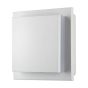 ΑΠΛΙΚΑ ΤΟΙΧΟΥ ΚΙΝΗΤΗ LED 6W 138X138X57 3000K IP54 ΛΕΥΚΗ PRO ARTE ILLUMINA Eurolamp 145-20222
