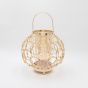 ΦΑΝΑΡΙ ΜΕΤΑΛΛΙΚΟ ΧΡΥΣΟ 23x23cm Eurolamp 819-00249
