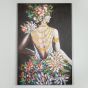 ΠΙΝΑΚΑΣ ΚΑΜΒΑΣ ΓΥΝΑΙΚΑ ΜΕ ΛΟΥΛΟΥΔΙΑ 80x3.5x120cm Eurolamp 755-12019