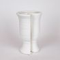 ΒΑΖΟ ΚΕΡΑΜΙΚΟ ΛΕΥΚΟ 19.5x17x29cm Eurolamp 819-00516