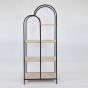 ΡΑΦΙΕΡΑ ΜΕΤΑΛΛΙΚΗ ΜΑΥΡΗ 61x33.50x145cm Eurolamp 750-31518