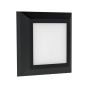 ΦΩΤΙΣΤΙΚΟ ΤΟΙΧΟΥ SLIM LED 3W IP65 230V 3CCT 125X125mm PRO ΜΑΥΡΟ ARTE ILLUMINA Eurolamp 145-52085