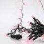 ΣΕΙΡΑ, 100 LED 5mm ΜΕ ΚΑΛΥΜΜΑ, 230V, 3 ΕΠΕΚΤΑΣΕΙΣ ΕΩΣ 9 ΣΕΤ, ΠΡΑΣΙΝΟ ΚΑΟΥΤΣΟΥΚ ΚΑΛΩΔΙΟ, ΡΟΖ LED ANA 10cm, ΠΡΟΕΚΤΑΣΗ ΠΑΡΟΧΗΣ 1.5m, ΙΡ65 Eurolamp 600-11112
