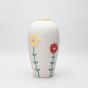 ΒΑΖΟ ΚΕΡΑΜΙΚΟ ΛΕΥΚΟ-ΜΕ ΛΟΥΛΟΥΔΙΑ 14x7x10cm Eurolamp 819-00208