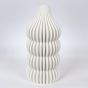 ΒΑΖΟ ΠΟΡΣΕΛΑΝΙΝΟ 3D ΛΕΥΚΟ 17.5x17.5x35.5cm Eurolamp 752-21096