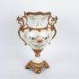 ΒΑΖΟ ΠΟΛΥΡΕΖΙΝ ΛΕΥΚΟ - ΧΡΥΣΟ 31x19x45cm Eurolamp 752-21010