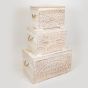 S/3 ΜΠΑΟΥΛΑ ΞΥΛΙΝΑ ΛΕΥΚΑ ΜΕ ΣΧΕΔΙΑ 72x40.5x41cm/ 55.5x33.5x36.5cm/ 47.5x26.5x31cm Eurolamp 752-28013