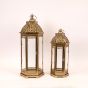 S/2 ΦΑΝΑΡΙΑ ΜΕΤΑΛΛΟ ΜΠΡΟΝΖΕ 25.5x22x62cm/ 20.5x18x46cm Eurolamp 819-00886