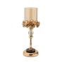 ΚΗΡΟΠΗΓΙΟ ΜΕΤΑΛΛΙΚΟ ΧΡΥΣΟ 35cm Eurolamp 819-01875