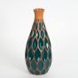ΒΑΖΟ ΚΕΡΑΜΙΚΟ ΤΕΡΑΚΟΤΑ - ΚΥΠΑΡΙΣΣΙ 12.1x12.1x28.5cm Eurolamp 752-20226