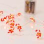 ΣΕΙΡΑ, 20 MINI LED, ΖΑΧΑΡΩΤΟ ΜΕ KOKKINO ΦΙΟΓΚΟ, ΜΠΑΤΑΡΙΑΣ 3xAA, ΧΡΟΝΟΔΙΑΚΟΠΤΗ, ΑΣΗΜΙ ΧΑΛΚΙΝΟ ΚΑΛΩΔΙΟ, ΘΕΡΜΟ ΛΕΥΚΟ LED ΑΝΑ 10cm, ΠΡΟΕΚΤΑΣΗ ΠΑΡΟΧΗΣ 30cm, IP20 Eurolamp 600-03356