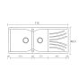 Sanitec Νεροχύτης 323 Classic 115×50 323-00-White