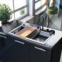 Sanitec Νεροχύτης 850 Multi Ultra Granite 79×50 850-31-Ocra
