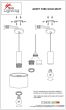SE21-NM-4-NM3-MS1 ADEPT TUBE Nickel Matt Pendant Black Metal Shade+ HOMELIGHTING 77-8451