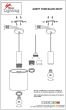 SE21-BL-4-BL3-SH1 ADEPT TUBE Black Pendant White Fabric Shade+ HOMELIGHTING 77-8507