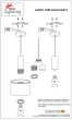 SE21-BL-4-NM1W-MS1 ADEPT TUBE Black Matt Wall Lamp Black Metal Shade+ HOMELIGHTING 77-8815