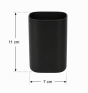 Σετ Μπάνιου από PP 3 Τεμαχίων Black MRShome  DF-0057001