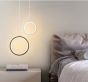 SE LED 16  AINA BLACK AND WHITE PENDANT 16+22x100cm 16W IP20 3CCT WITH MEMORY 2 YEARS WARRANTY HOMELIGHTING 77-50614