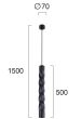 Μονόφωτο Μαύρο Marley Viokef 4236500