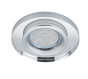 Σποτ Χωνευτό Στρογγυλό 9xH7cm Χρωμέ-Γυαλί 1xGU10 Trio Lighting Pirin 652100152