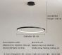SE LED 60 STELINA PENDANT BLACK 60cm 28W 3CCT IP20 220V 2 YEARS WARRANTY A1 HOMELIGHTING 77-50641