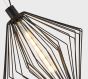 SE21-BL-42 MED BLACK METAL GRID PENDANT E4 HOMELIGHTING 77-8229