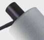 SE21-BL-52-SH1 ADEPT WALL LAMP Black Wall Lamp with Switcher and White Shade+ HOMELIGHTING 77-8379