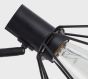 SE21-BL-52-GR1 ADEPT WALL LAMP Black Wall Lamp with Switcher and Black Metal Grid+ HOMELIGHTING 77-8381