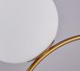 SE21-GM2-40 SCEPTRE GOLD MATT PENDANT OPAL GLASS+ HOMELIGHTING 77-9064