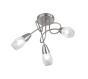 Πλαφονιέρα Οροφής 47xH25cm 3xE14 Μέταλλο Nickel Mat Trio Lighting Colmar R60023007