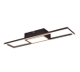 Πλαφονιέρα Οροφής Μαύρο Ματ L60xH6cm LED 22w 2700-6000K 2800lm Remote Control Trio Lighting Rigido R67172132