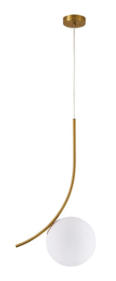 SE21-GM-35 SCEPTRE GOLD MATT PENDANT OPAL GLASS. HOMELIGHTING 77-9061