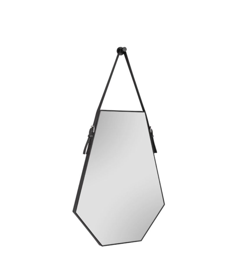Καθρέπτης Π48,5xΥ66xB3cm Vintage Μαύρο Πλαστικό Mirors & More EMMA 2260102