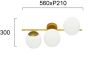 3/Φωτη Απλίκα Χρυσή Floris Viokef 4260301