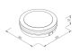 it-Lighting Klamath LED 36W 3CCT Outdoor Ceiling Light Grey D:30cmx5,2cm 80301130