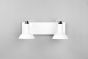 Σποτ Δίφωτο 2xE14 40x13,8xΗ22,8cm Μέταλλο Λευκό Ματ Trio Roxie 811900231