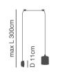 SE21-BL-B10-BL1W-SH2 ADEPT PENDANT Grey Fabric Wall Lamp + HOMELIGHTING 77-9008
